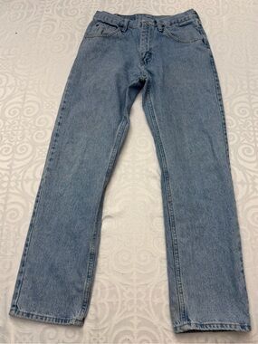 Wrangler Classic Light Wash Straight Leg Blue Jeans Jeans Men 30 x 30 (29x29)